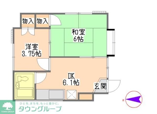 エンゼルハイツの物件間取画像